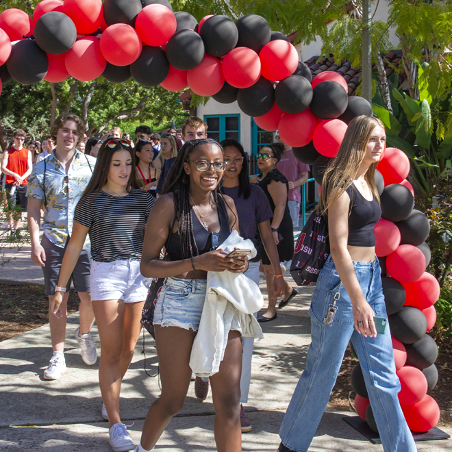 students on a tour